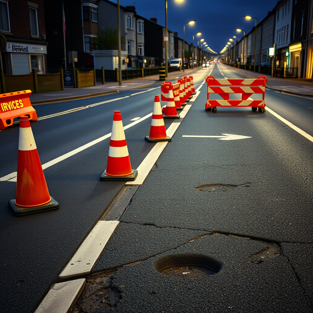 Motorists voice anger as pothole work on main route falls behind schedule